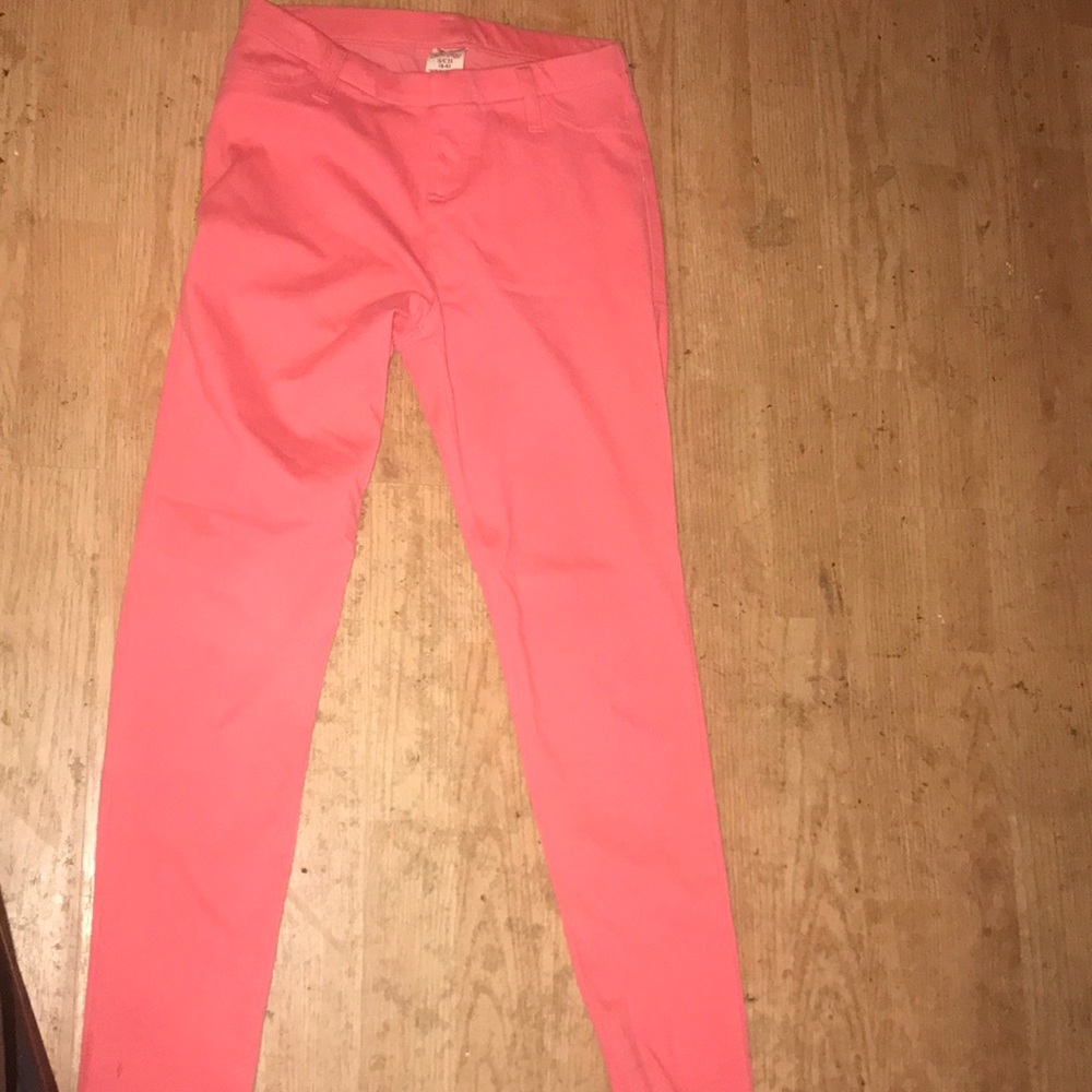 Peach jean leggings